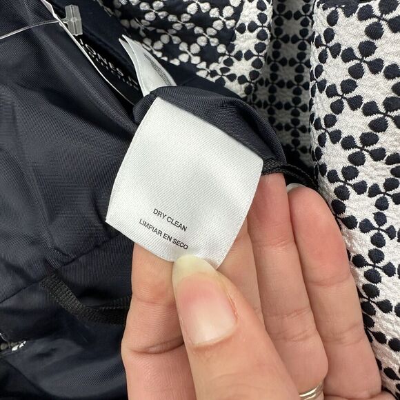 NWT Jones New York Collection Navy Blue Sheath Sleeveless Dress Sz 6 V-Neck $139 - Picture 8 of 10